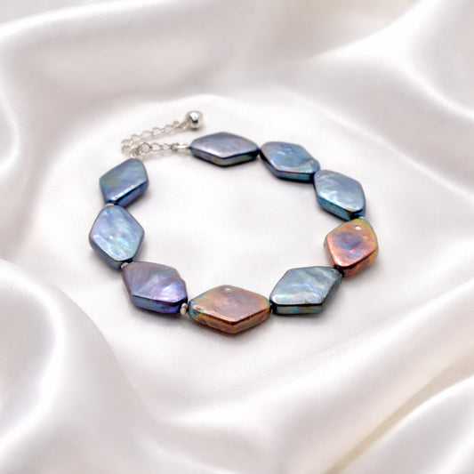 Apex dark blue pearl bracelet — navy hero 00