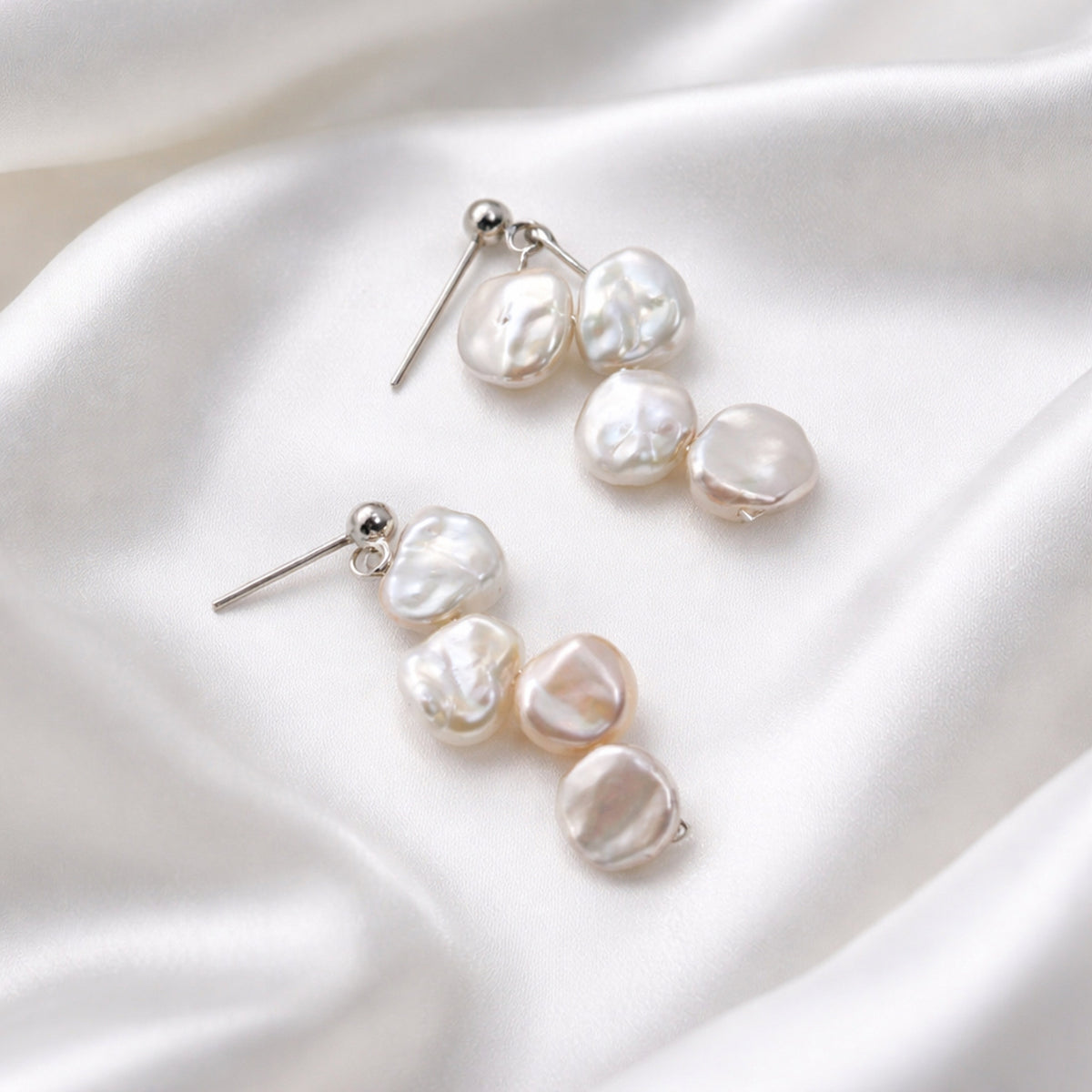 Keshi Collection Full Set — earrings satin pair