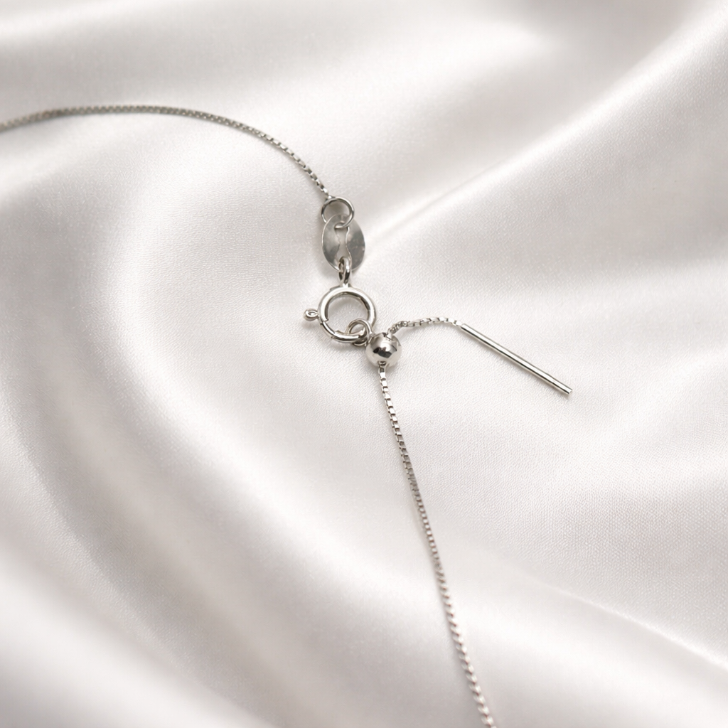 Single Round Freshwater Pearl Floating Chain Necklace